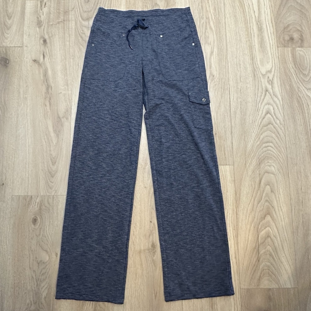 KUHL Mova Navy Heather Stretch Hiking Outdoor Knit Pants Womens Sz 6